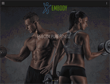 Tablet Screenshot of embodypurefitness.com